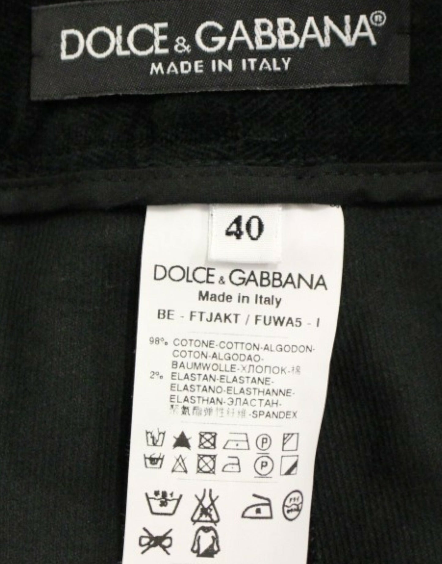 Dolce &amp; Gabbana Schwarze Shorts aus Baumwolle