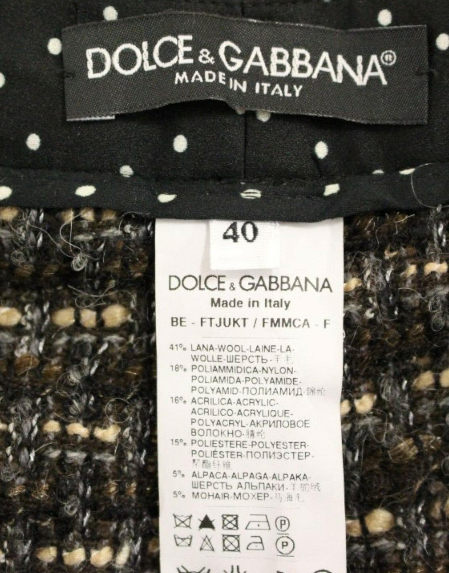 Dolce &amp; Gabbana Multicolor wool shorts pants