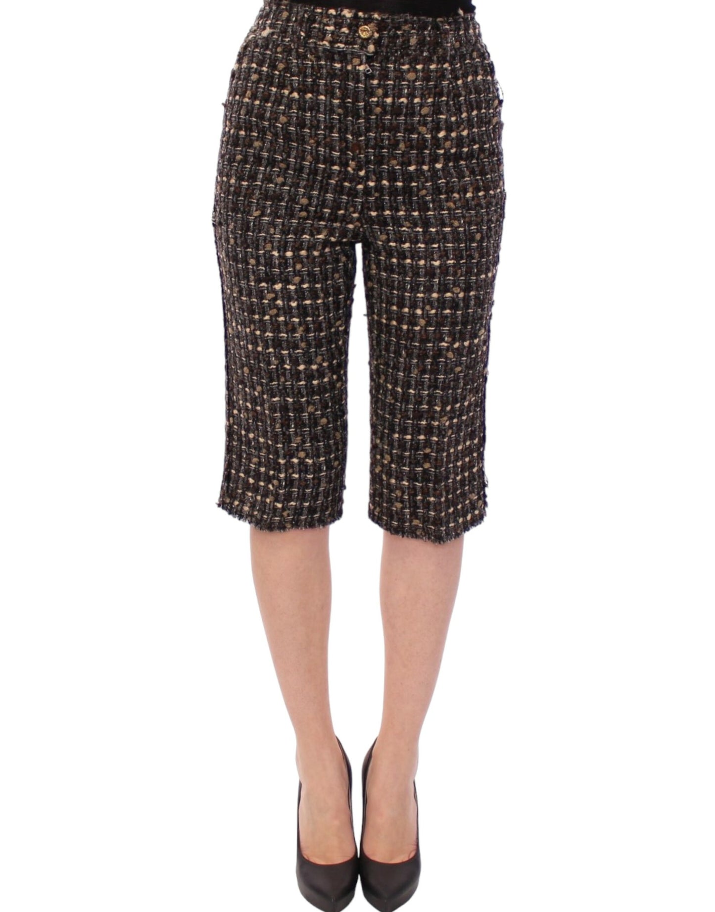 Dolce &amp; Gabbana Multicolor Wool Shorts Pants