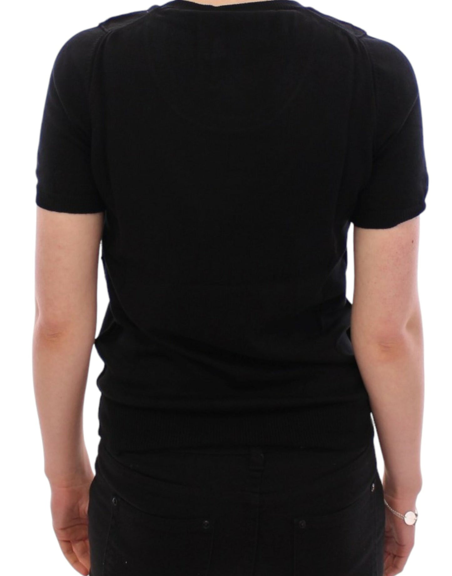 Dolce &amp; Gabbana Black crewneck cotton t-shirt