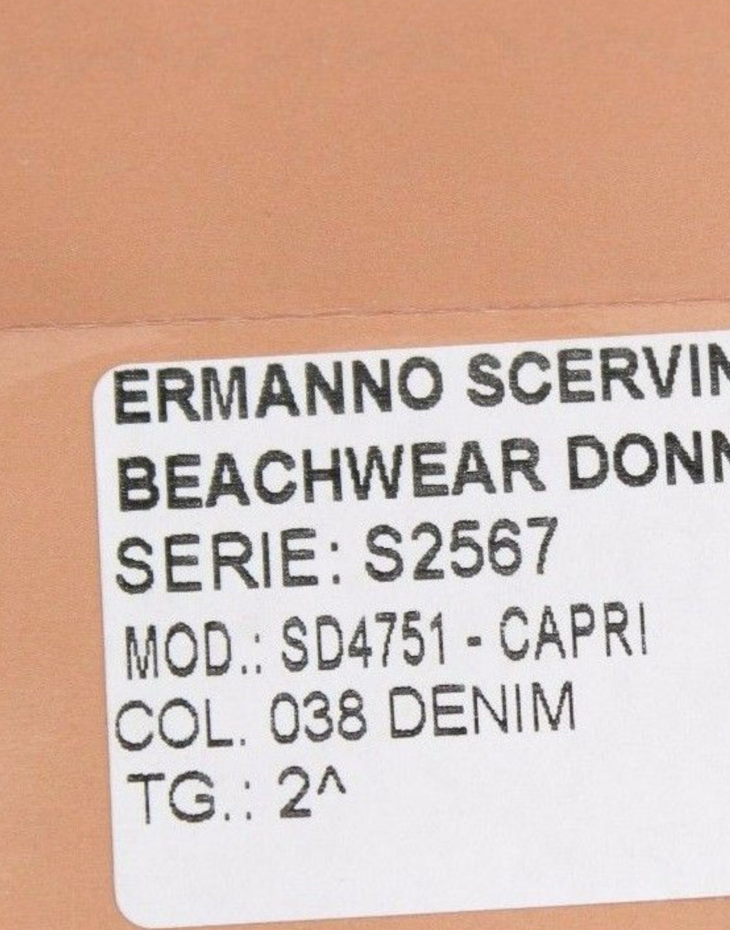 Ermanno Scervino Beachwear Blue Jeans Caprihose Kurz geschnitten