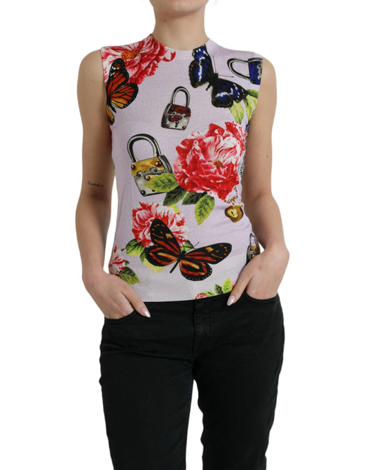 Dolce & Gabbana Elegant Cashmere-Silk Blend Tank Top