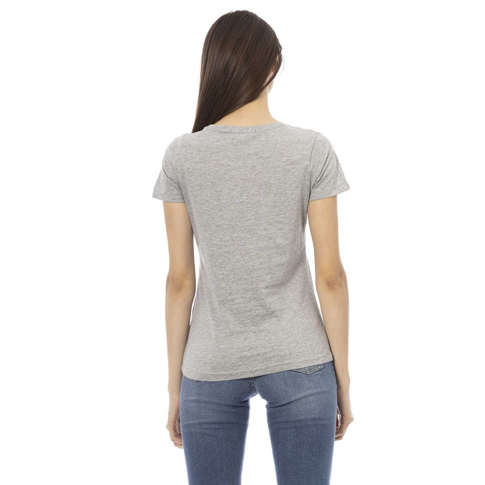 Trussardi Action Gray Cotton Women Top