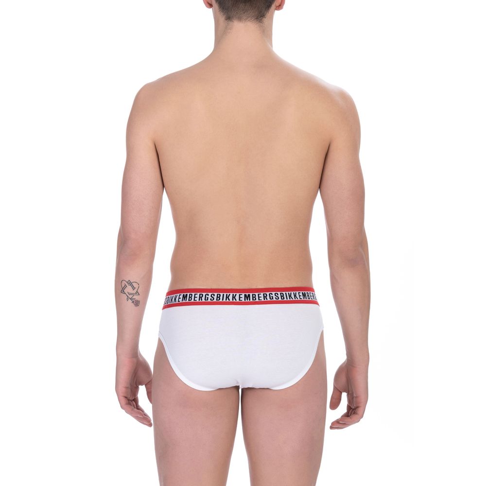 Bikkembergs White Cotton Men's Brief