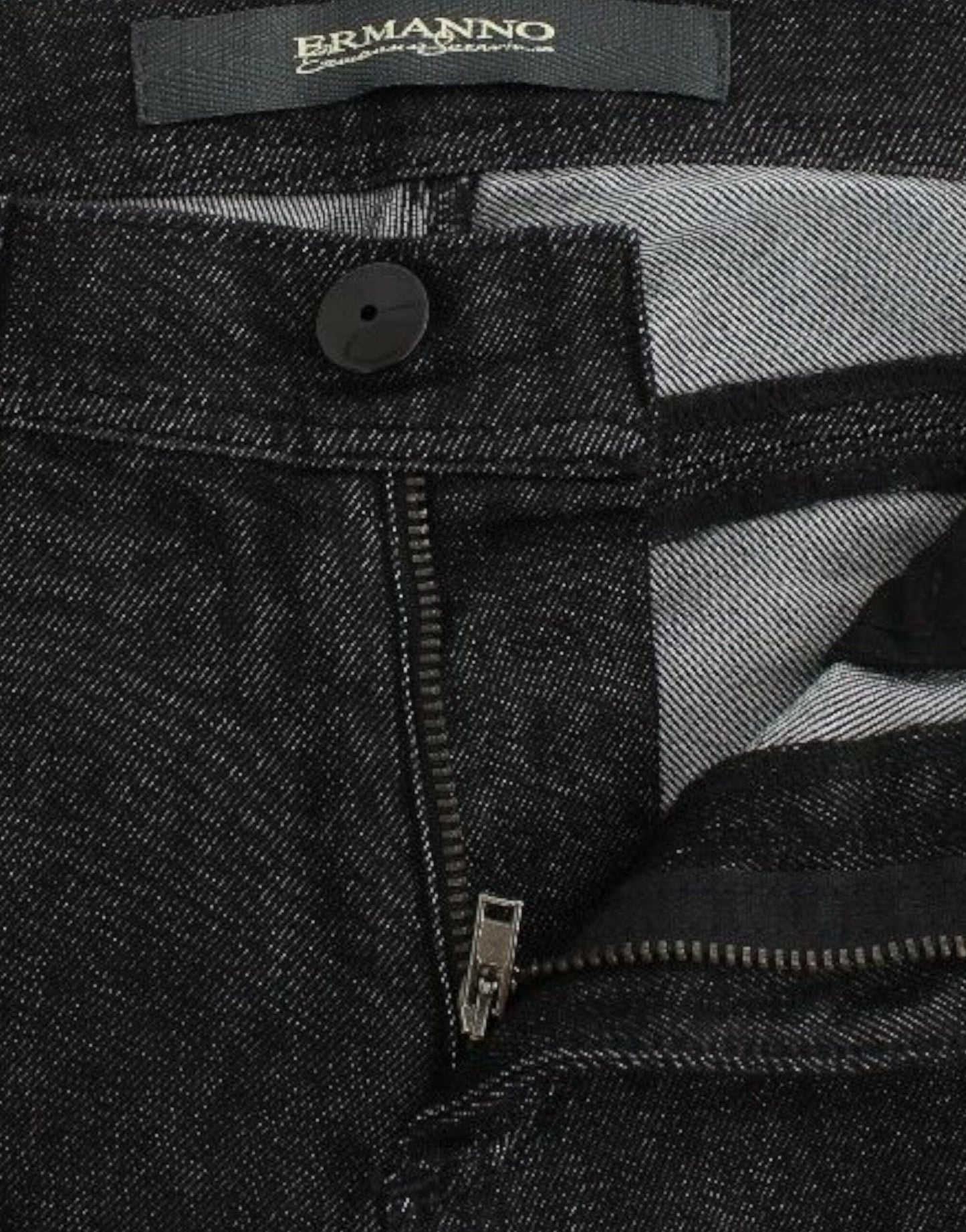 Ermanno Scervino Schwarze Slim Jeans Denim Hose Skinny Leg Stretch