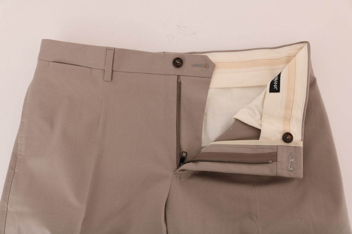 Dolce &amp; Gabbana Beige Baumwoll-Stretch-Chinohose