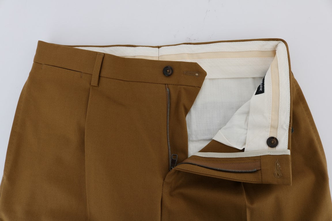 Dolce &amp; Gabbana Brown Stretch Cotton Pants