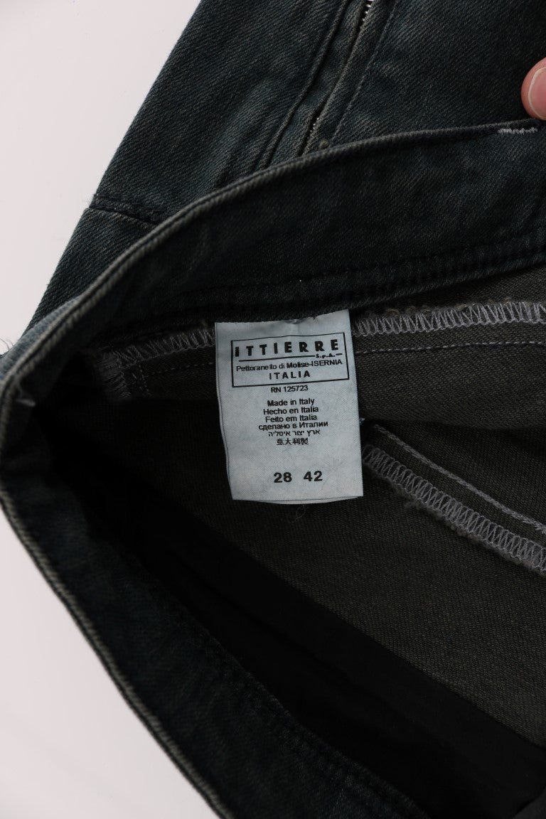 Superslim-Denimjeans aus grauer Baumwolle von Costume National