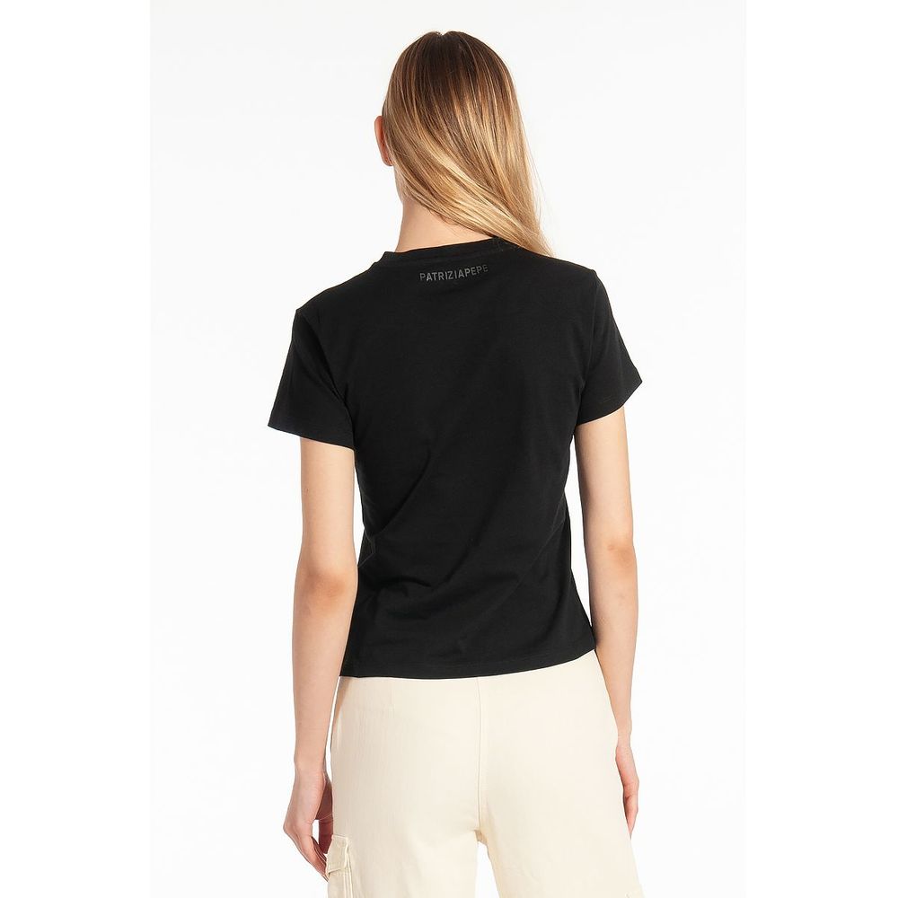 Schwarze Baumwoll-Tops und T-Shirt von Patrizia Pepe