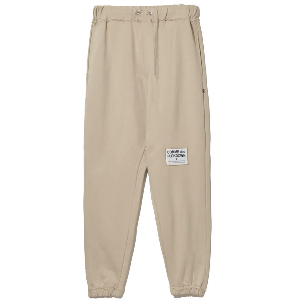 Comme Des Fuckdown Beige Cotton Jeans at Pant