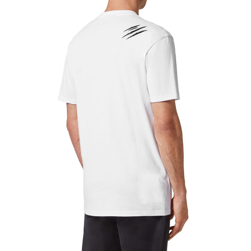 Plein Sport Sleek Cotton Tee with Signature Detailing