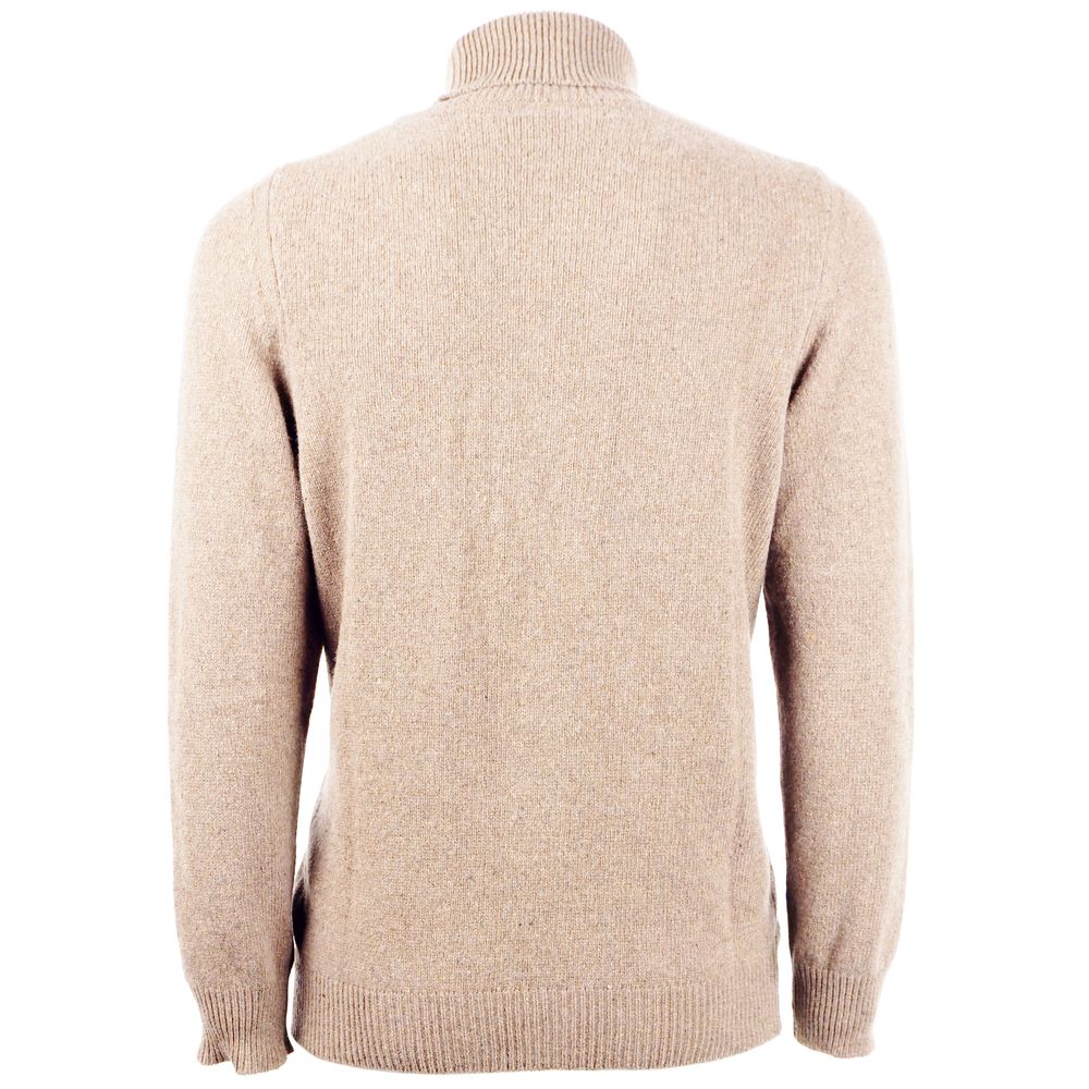 Emilio Romanelli Beige Kaschmirpullover