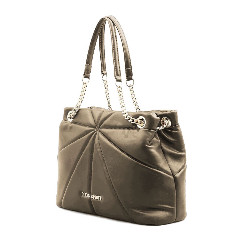 Plein Sport Beige Polyethylen-Handtasche