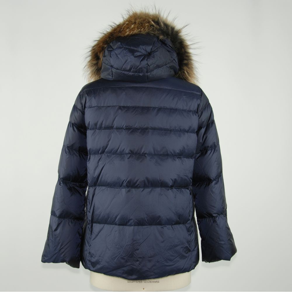 Emilio Romanelli Blue Polyamide Jackets at Coat