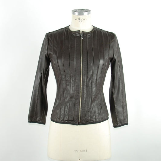 Emilio Romanelli Black Vera Leather Jackets at Coat