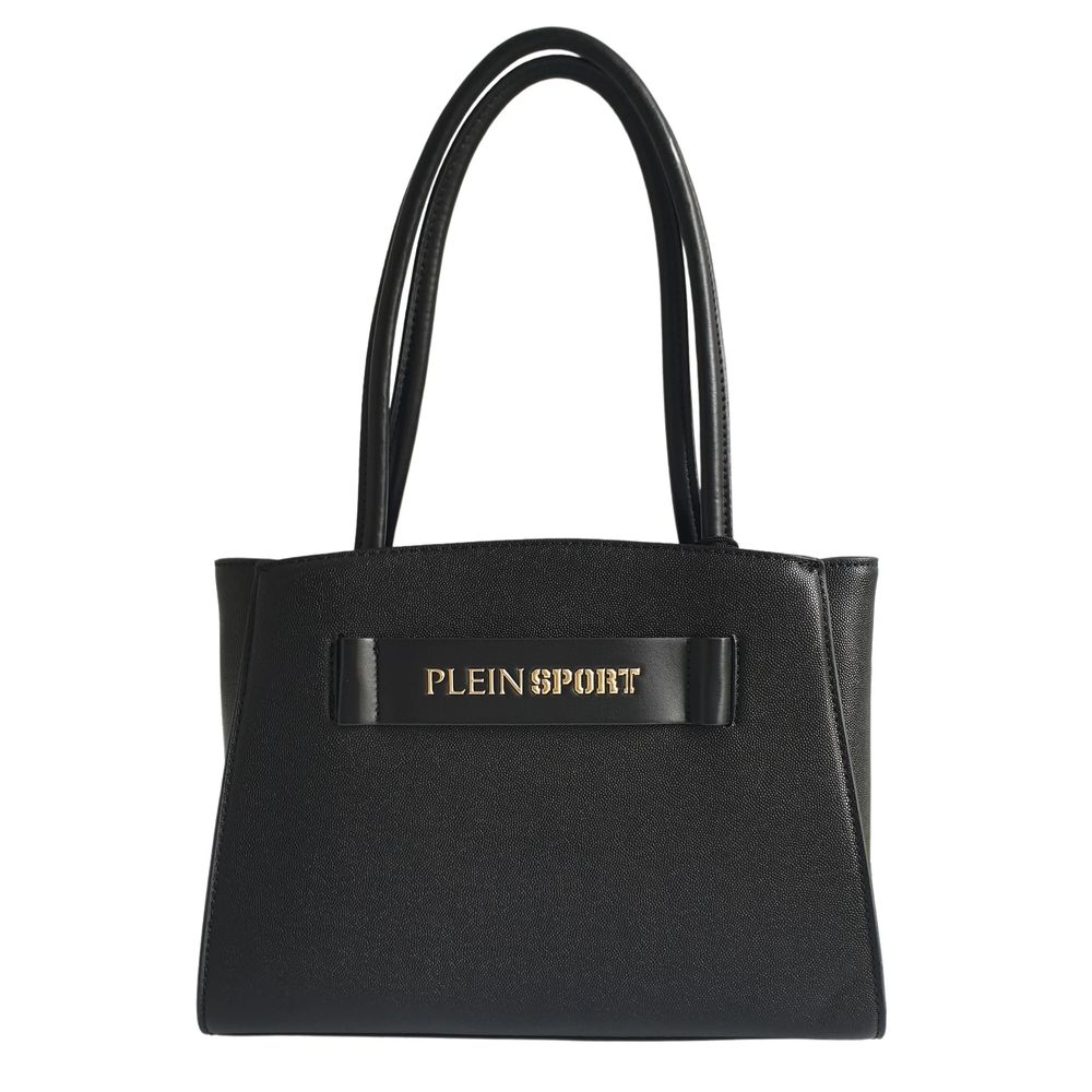 Plein Sport Handtasche aus schwarzem Polyethylen