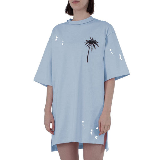 Comme Des Fuckdown Light Blue Cotton Women Dress