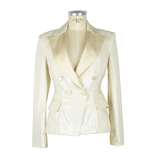 Weiße Anzüge und Blazer aus Polyester von Elisabetta Franchi