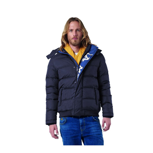 La Martina Blue Nylon Men Jacket