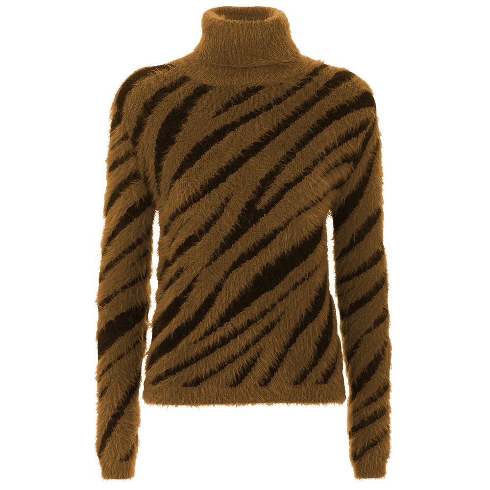 Hindi Perpektong Brown Polyamide Sweater