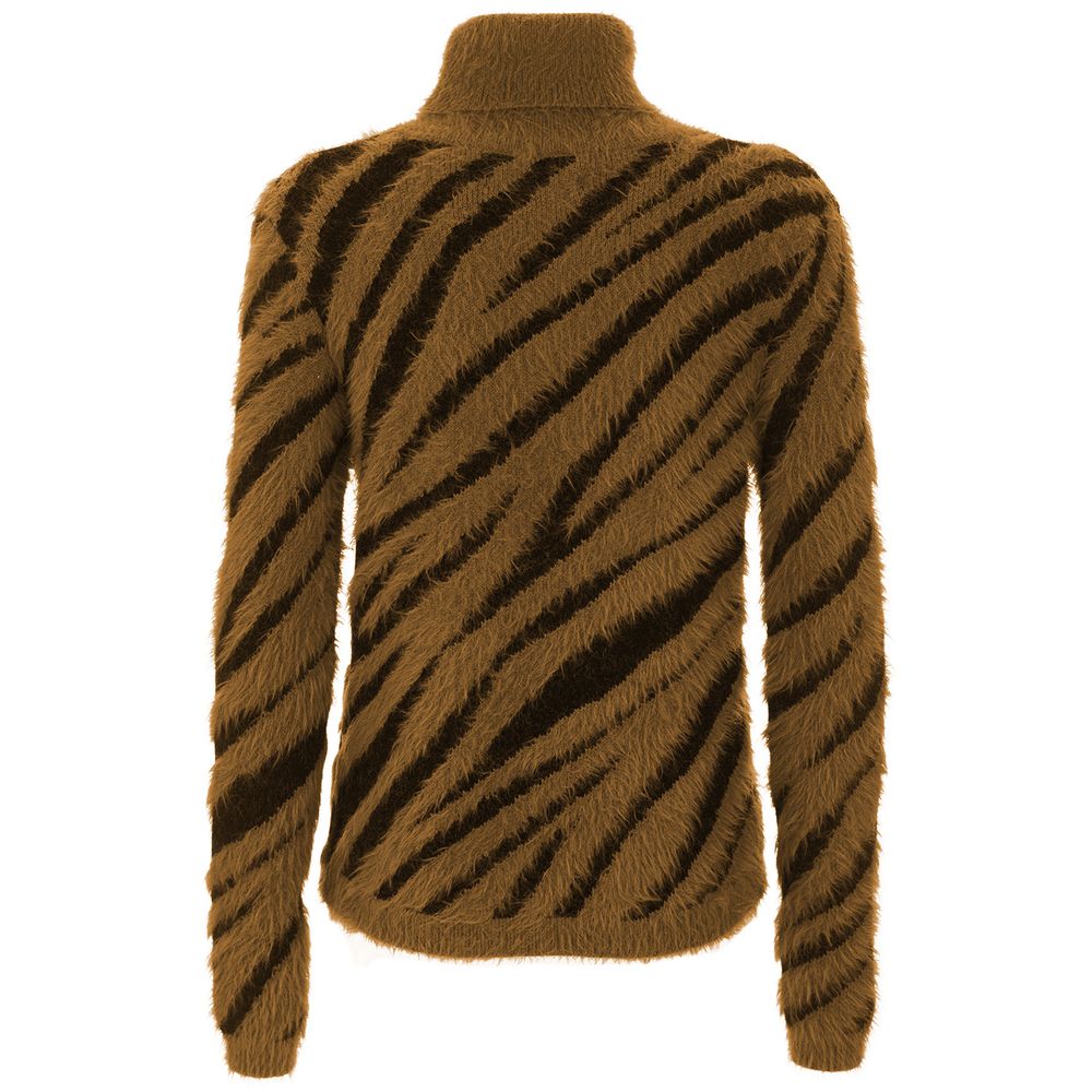 Hindi Perpektong Brown Polyamide Sweater