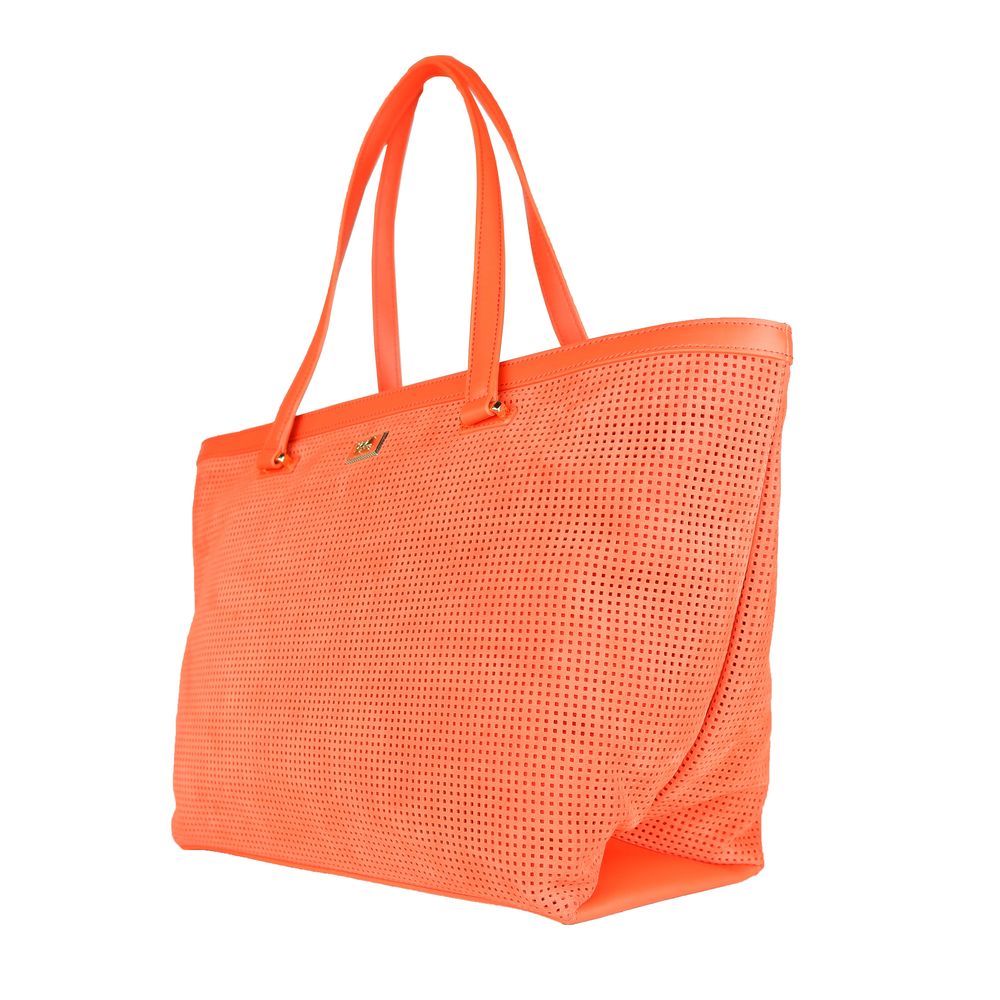 Cavalli Class Handtasche aus orangefarbenem Di-Kalbsleder