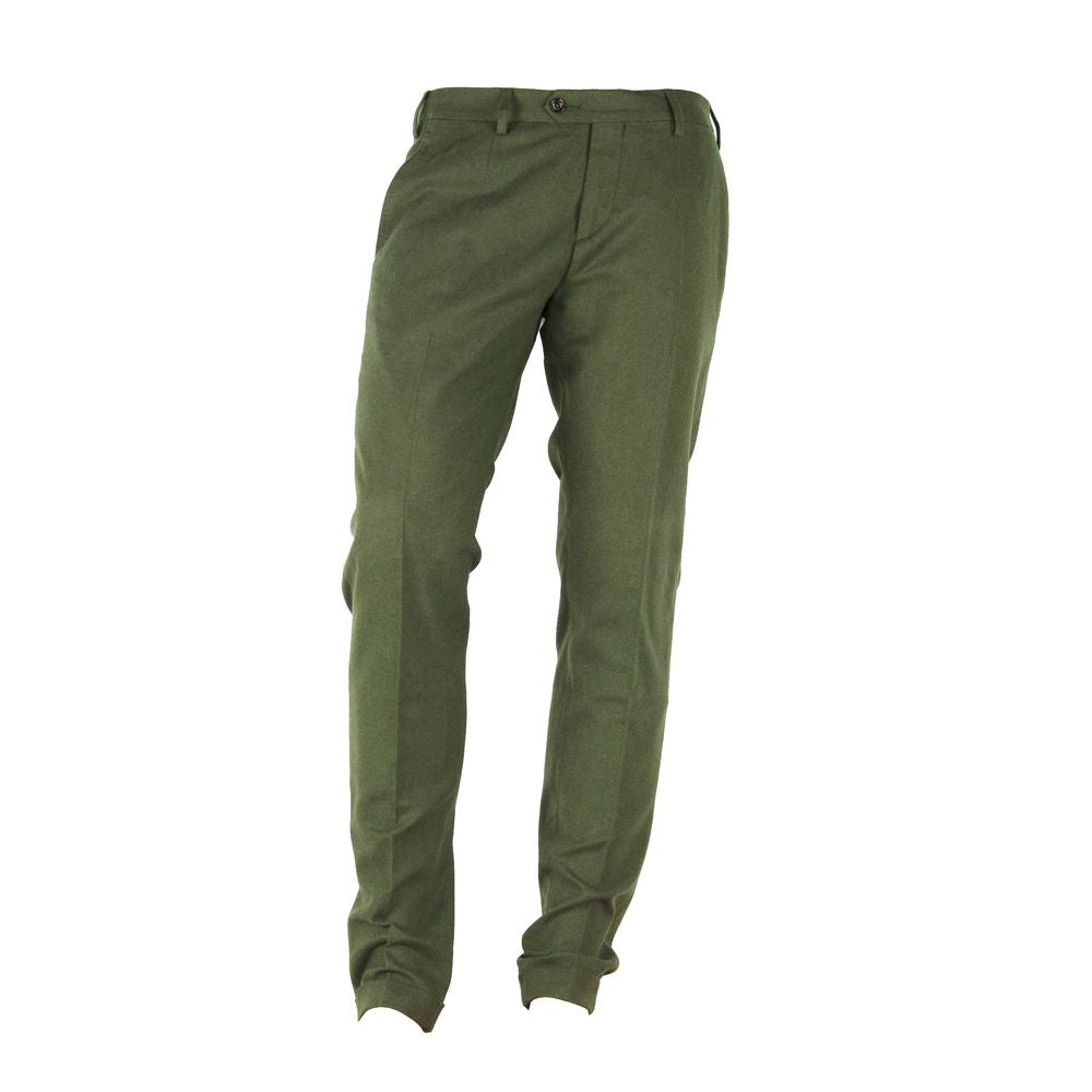 Made in Italy Green Cotton Jeans at Pant