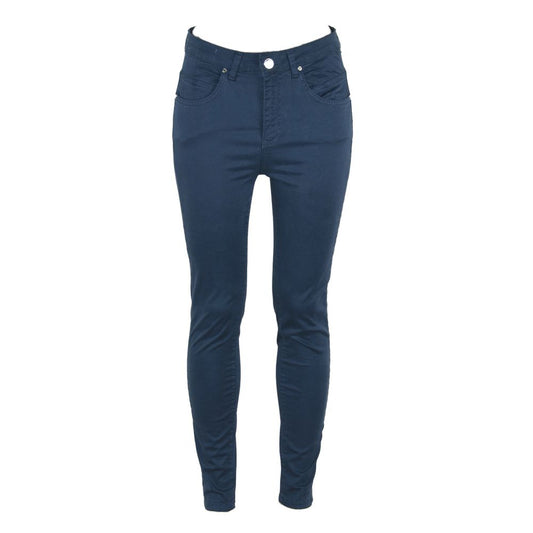 Maison Espin Blue Cotton Jeans at Pant