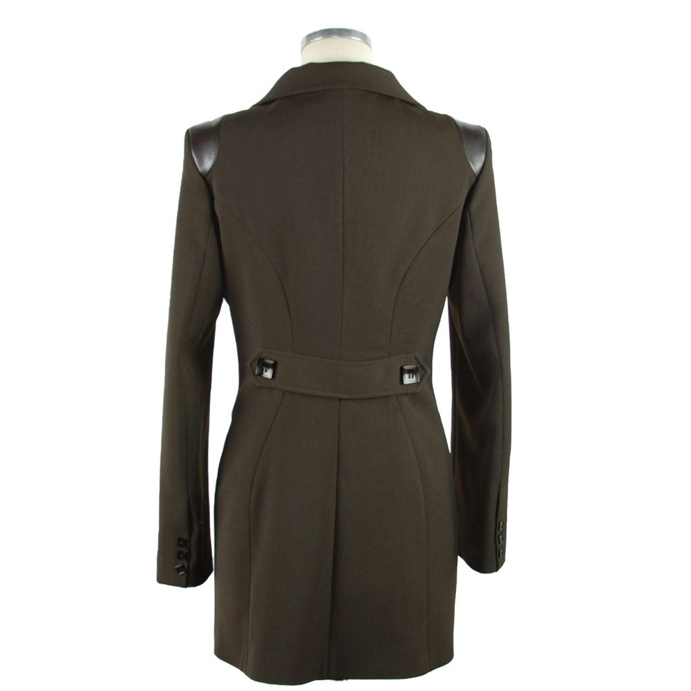 Emilio Romanelli Brown Polyester Jackets at Coat