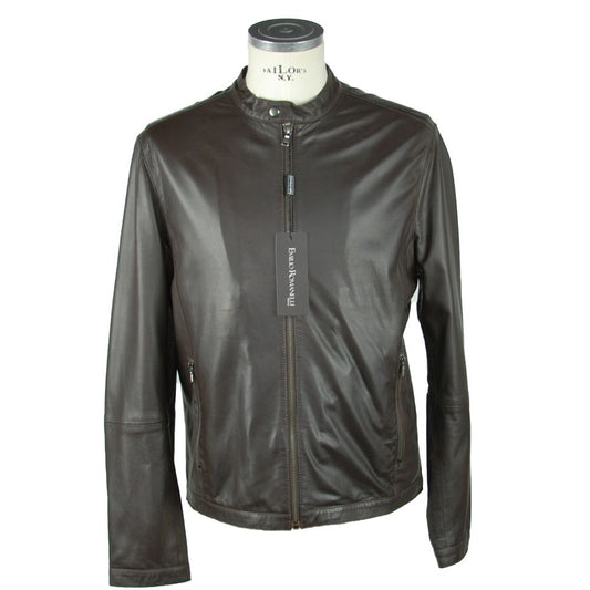 Braune Lederjacke von Emilio Romanelli