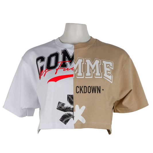 Comme Des Fuckdown Beige Baumwoll-Tops und T-Shirt