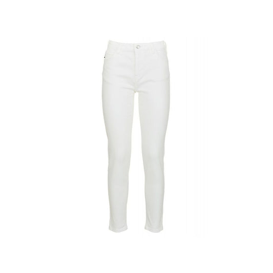 Hindi Perpektong White Cotton Jeans at Pant