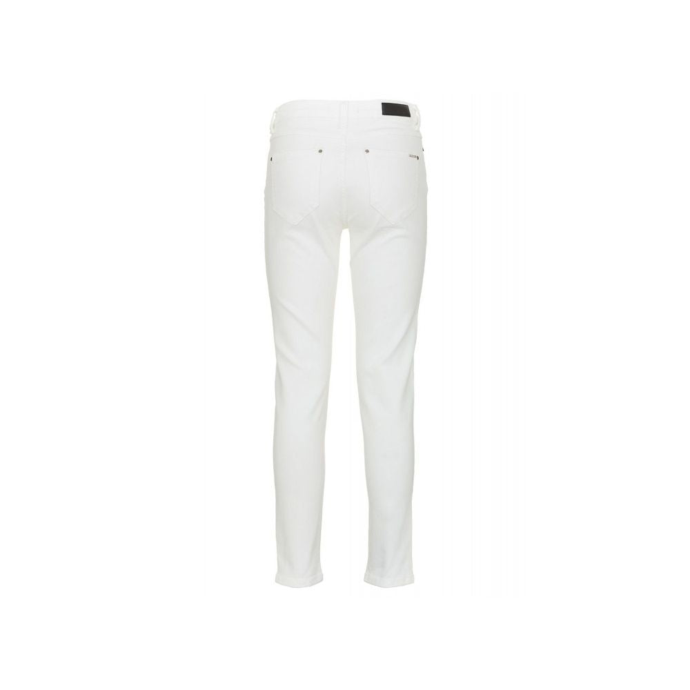 Hindi Perpektong White Cotton Jeans at Pant