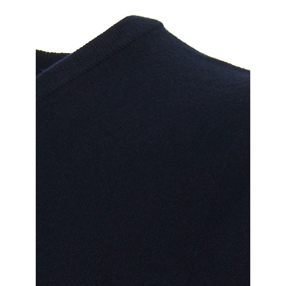 Colombo Elegant Cashmere Blue Sweater for Men