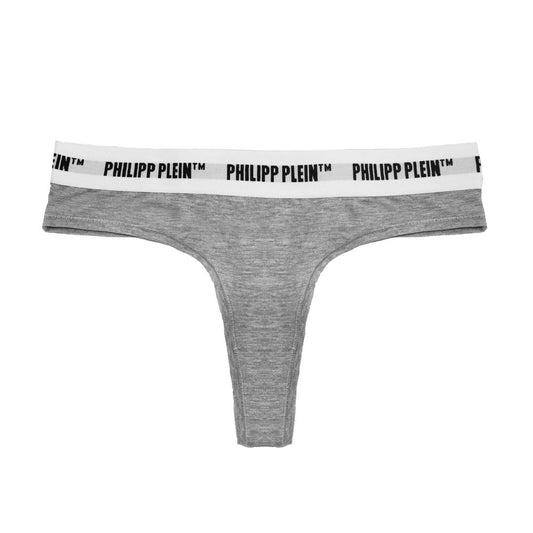 Philipp Plein Grey Cotton Underwear