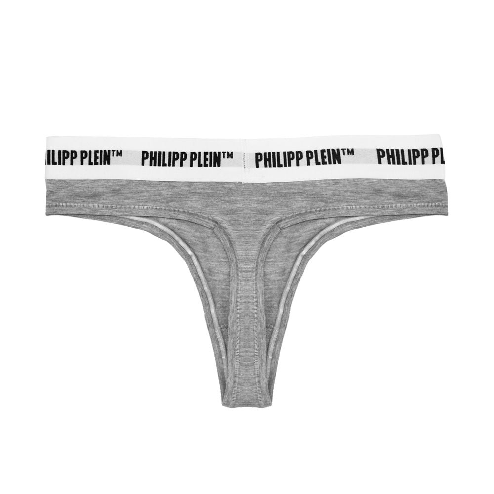 Philipp Plein Grey Cotton Underwear