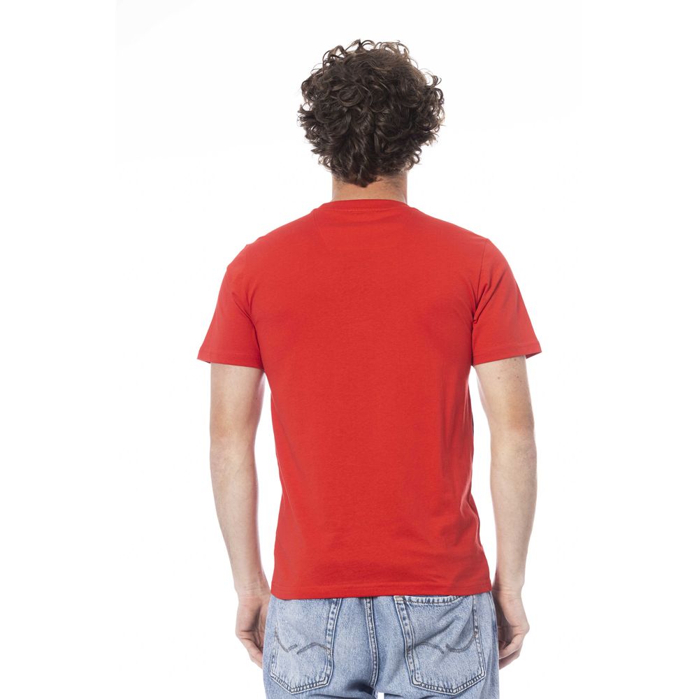 Cavalli Class Red Cotton Men T-Shirt