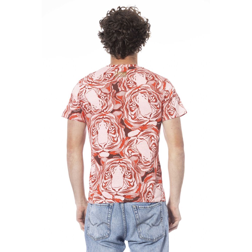 Cavalli Class Red Cotton Men T-Shirt