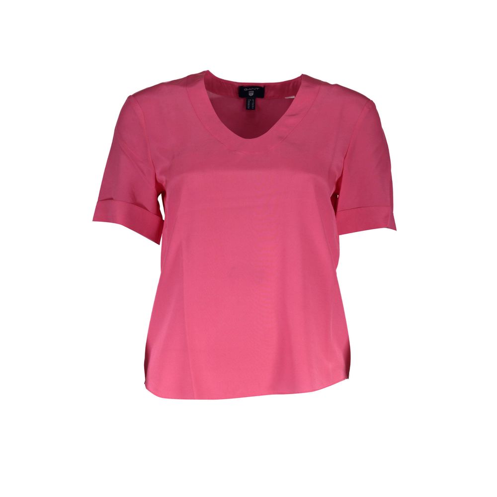 Gant Pink Silk Tops & T-Shirt