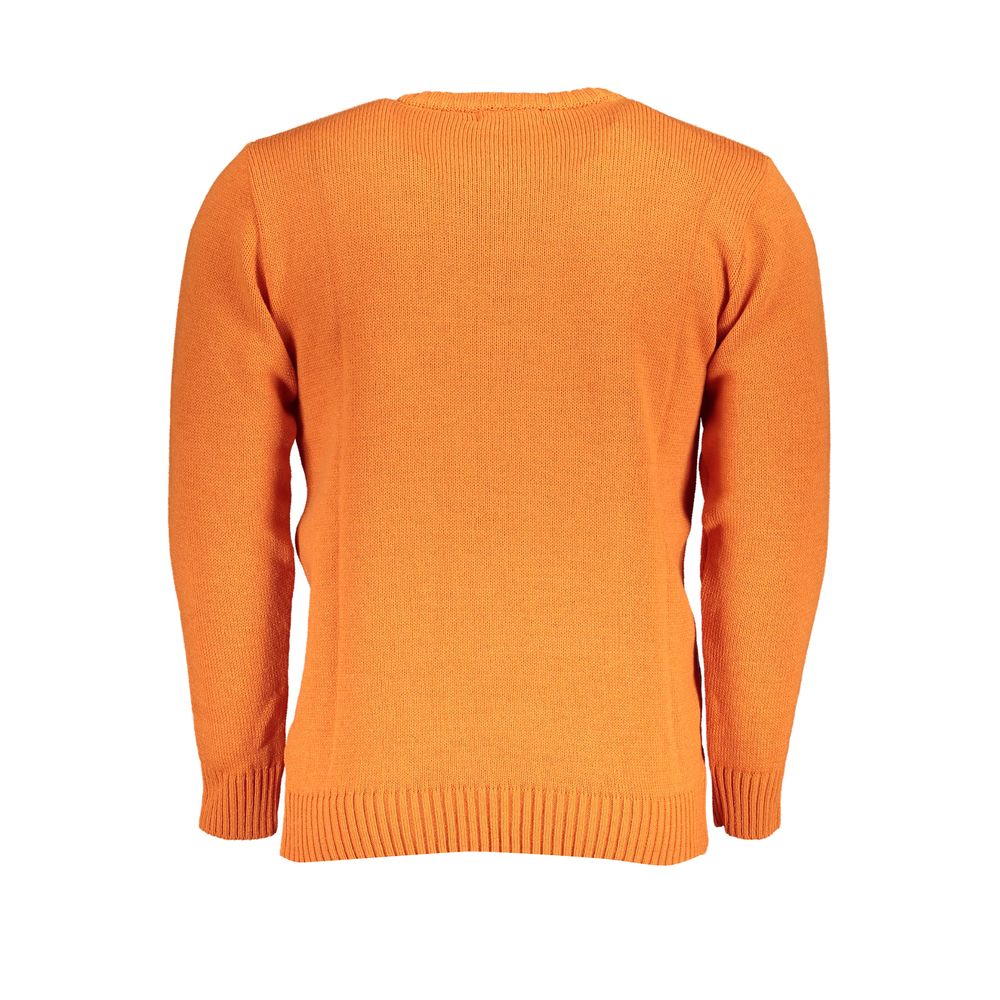 U.S. Grand Polo Orange Fabric Sweater