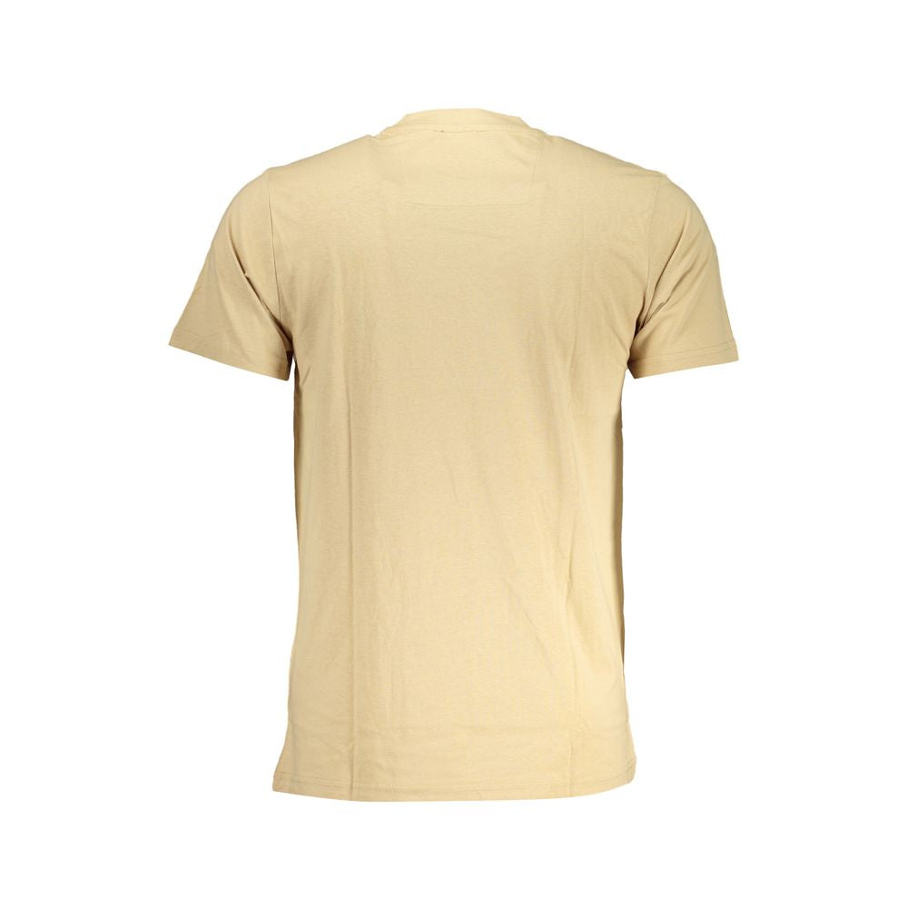 Cavalli Class Beige Cotton T-Shirt