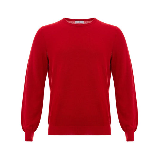 Gran Sasso Red Cotton Sweater