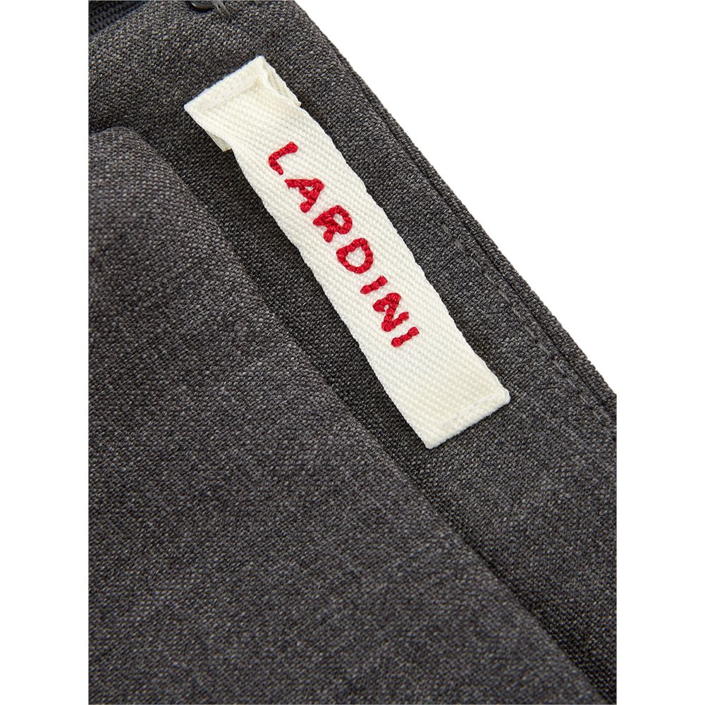 Lardini Chic Gray Wool Pencil Skirt