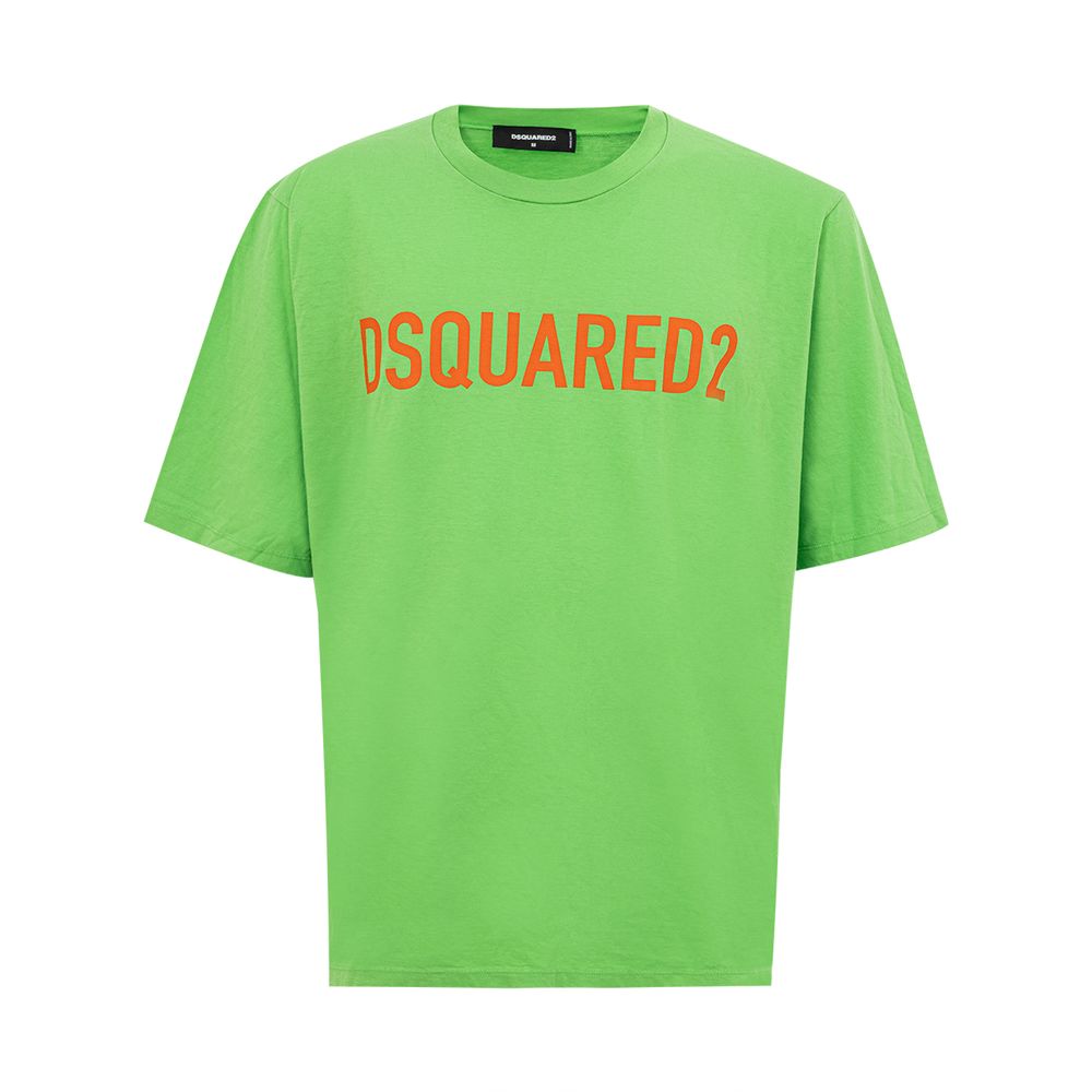 Dsquared² Electric Green Cotton Tee for Men