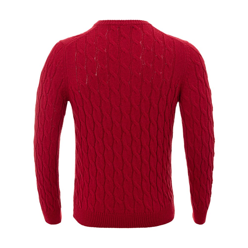 Gran Sasso Elegant Crimson Cotton Classic Sweater