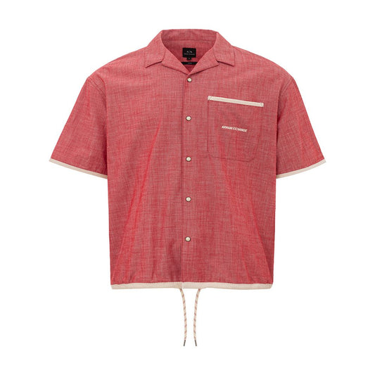 Armani Exchange Crimson Cotton Classic Men's Shirt