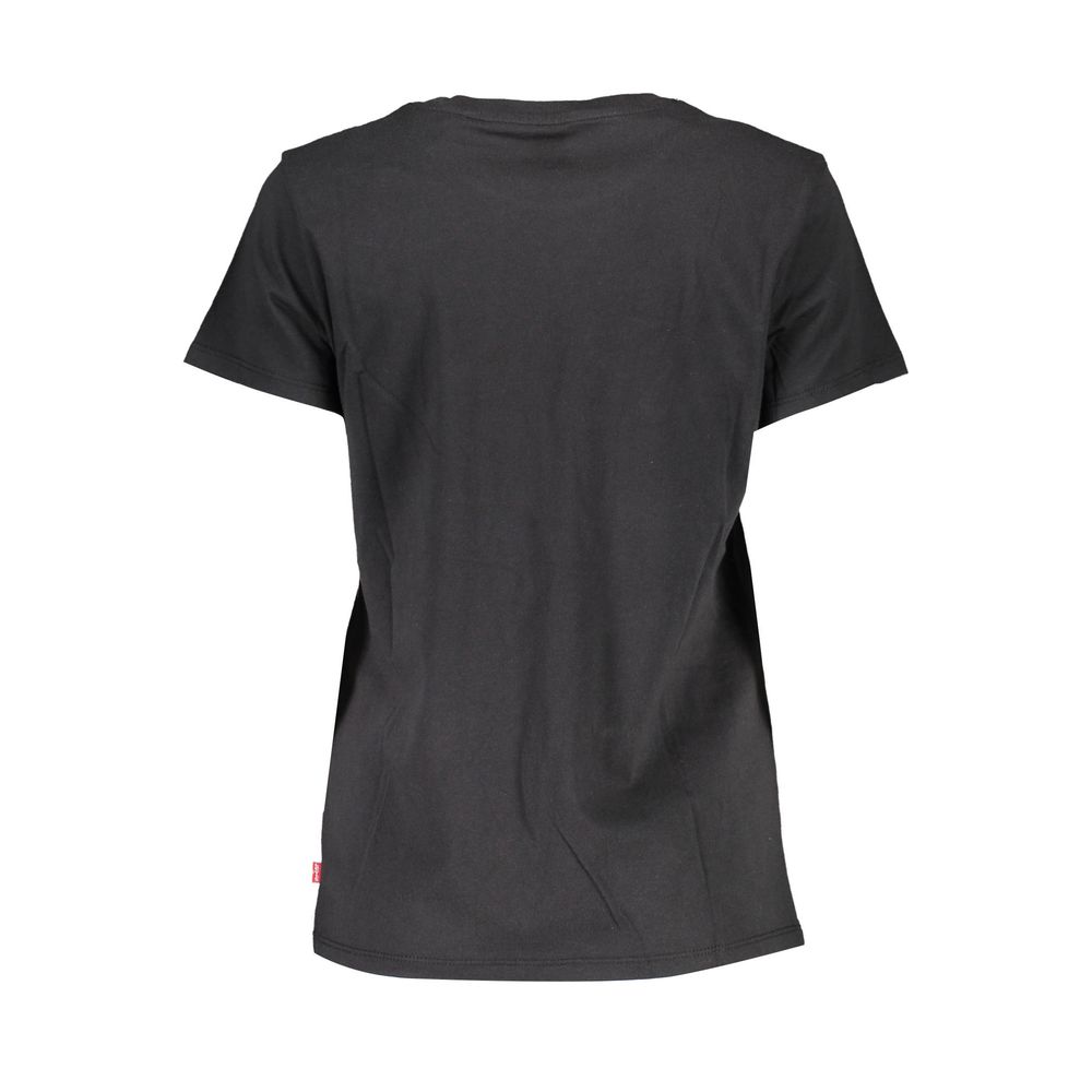 Levi's Black Cotton Tops & T-Shirt