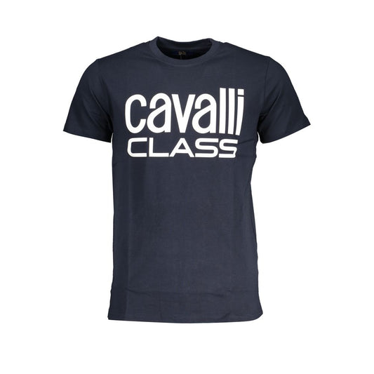 Cavalli Class Blue Cotton T-Shirt