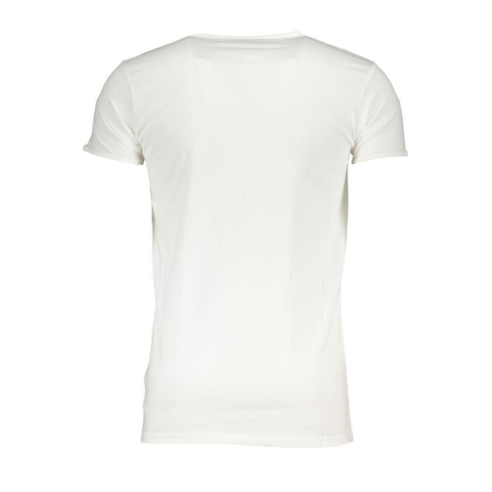 Cavalli Class White Cotton T-Shirt