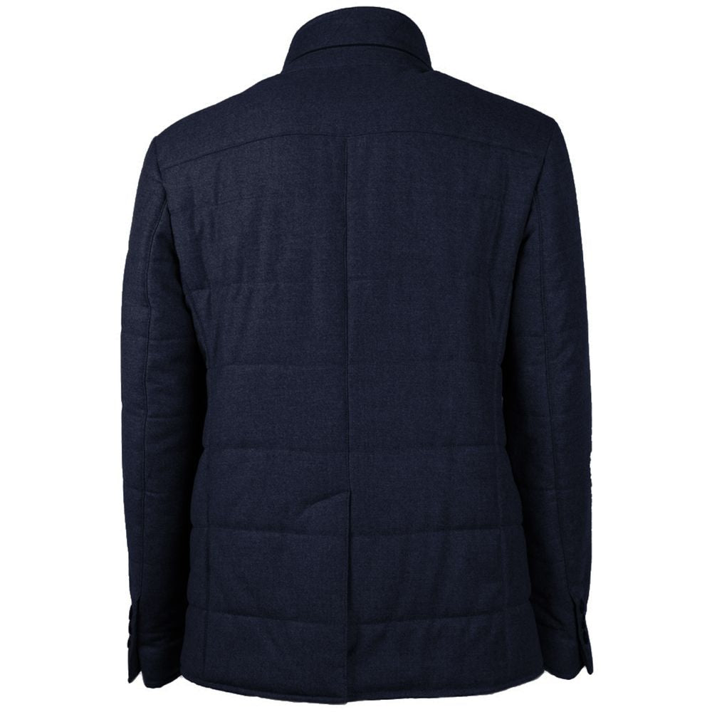 Made in Italy Blue Wool Jacket